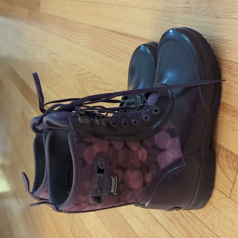 BOGS Women’s Bogs Sidney Lace Up Rain Boot Waterproof Size 8